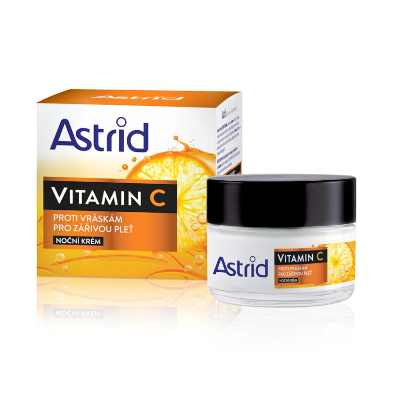 Astrid 50ml Pleť. Krém Vitamin C Noční Proti Vráskám Pro Zářivou Pleť  (6/krt)