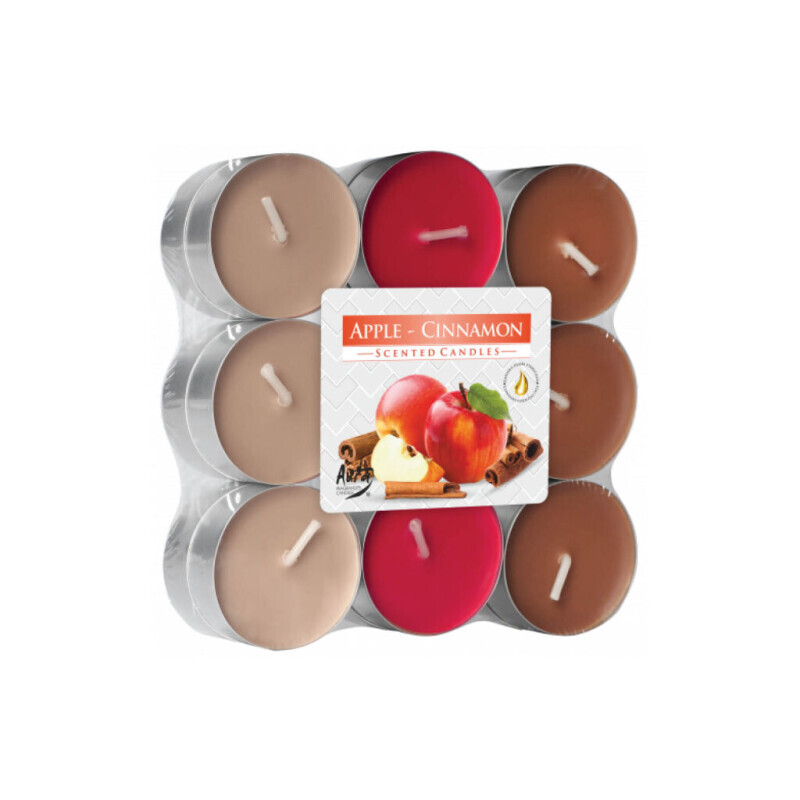 Bispol Svíčka čajová 18ks Apple&Cinnamon (6/krt)