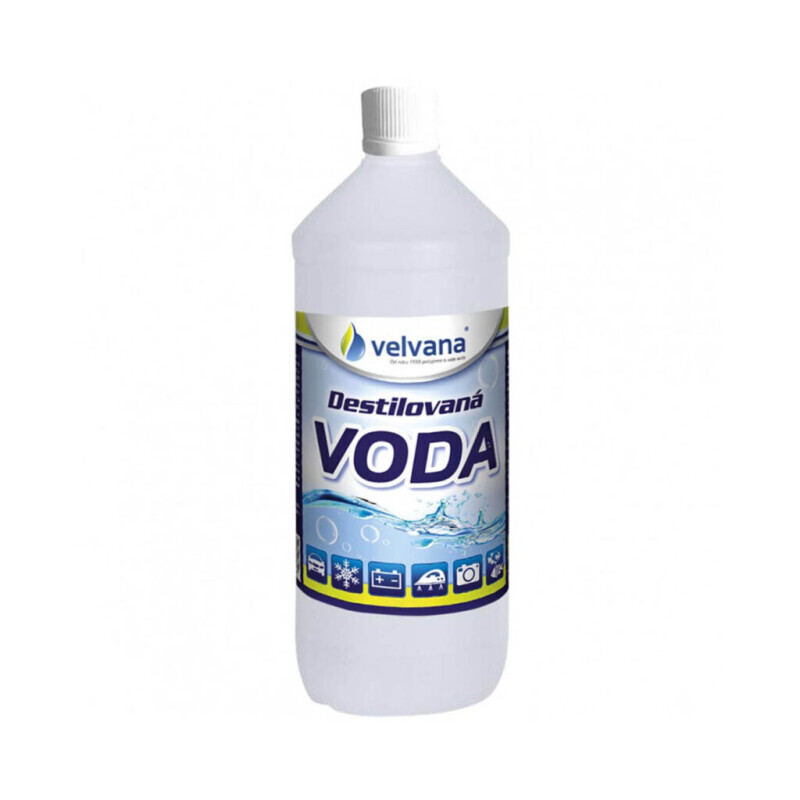 Velvana Destilovaná voda 1l (8/bal)