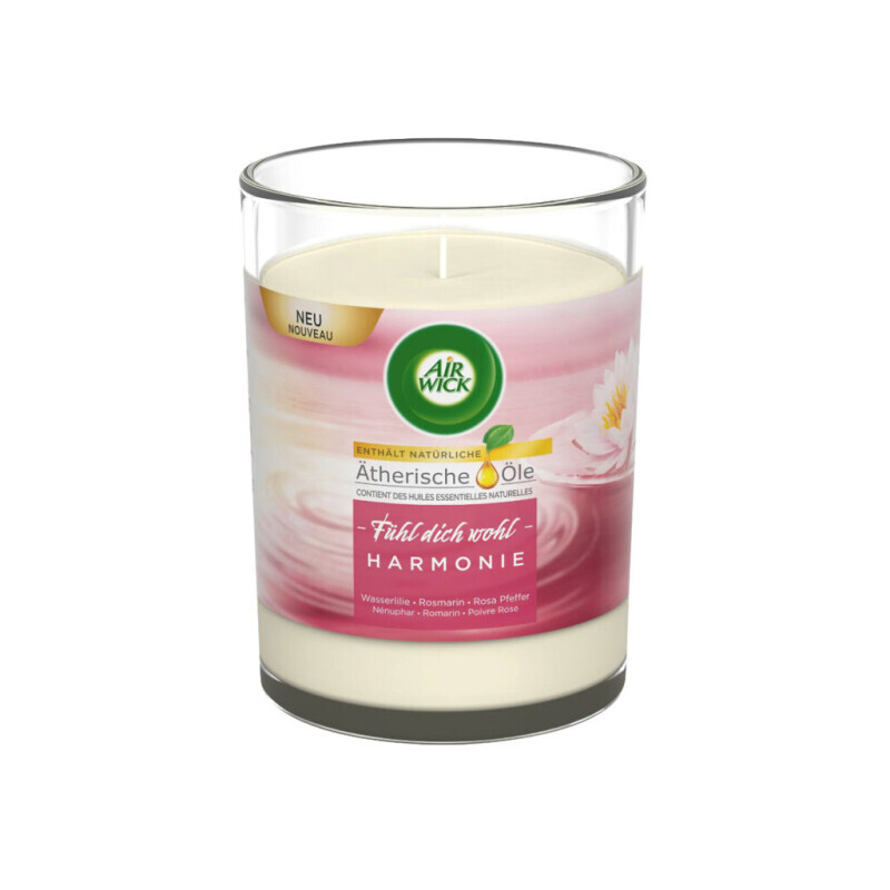 Airwick Svíčka 220g Feeling Good Harmony Waterlilly&Pink Pepper N (4/krt)