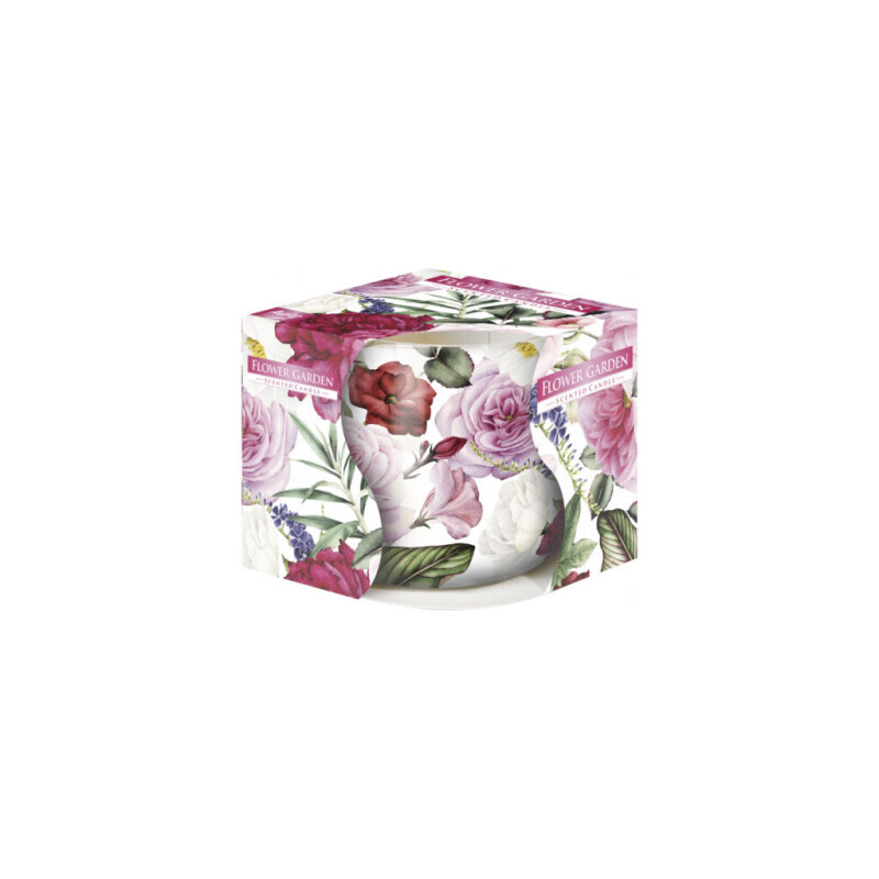 Bispol Svíčka ve skle SN71/100g Flower Garden (6/krt)
