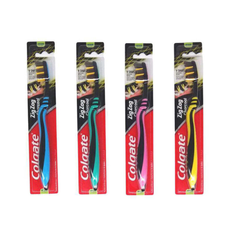 Colgate Zubní kartáček Zig Zag Charcoal Medium N (72/krt)(72/krt)