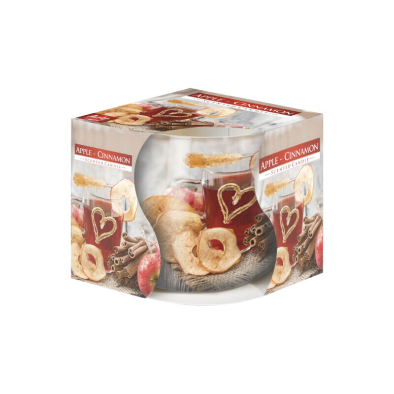 Bispol Svíčka ve skle SN71/100g Apple-Cinnamon (6/krt)