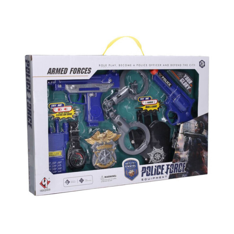 Policejní sada zbraní 18cm (24/bal 24/krt)