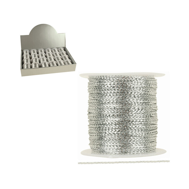Dekorační provázek 200cm Silver (24/bal 288/krt)