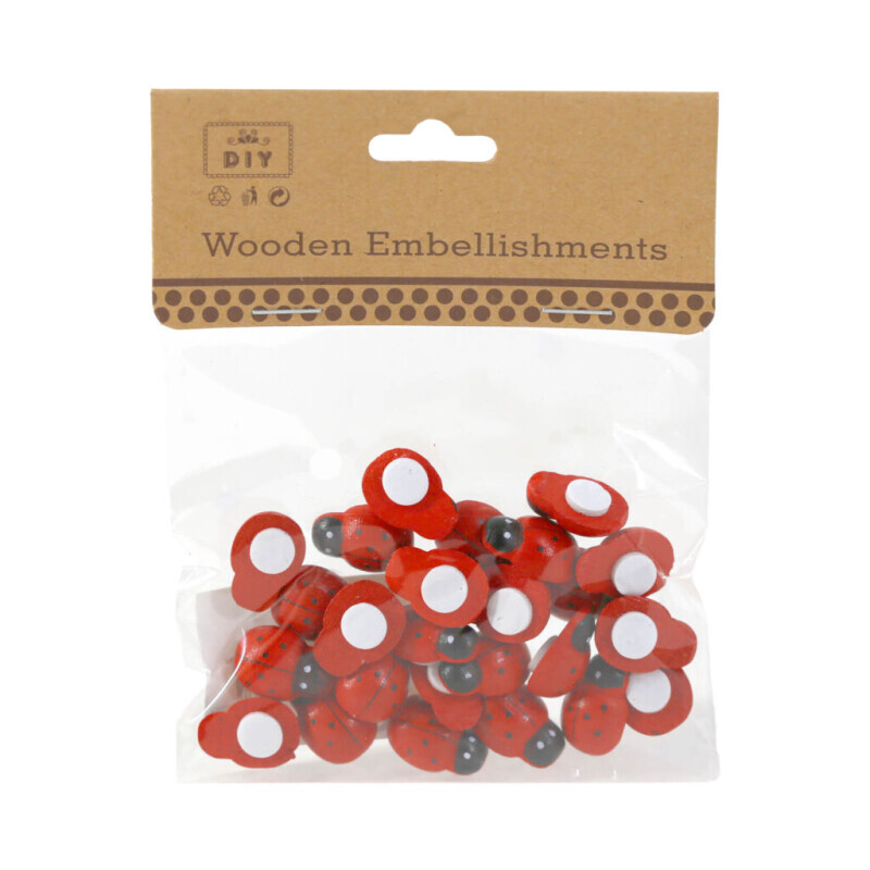 Dekorační Beruška samolepicí 14*19mm/25ks (12/bal 1200/krt)