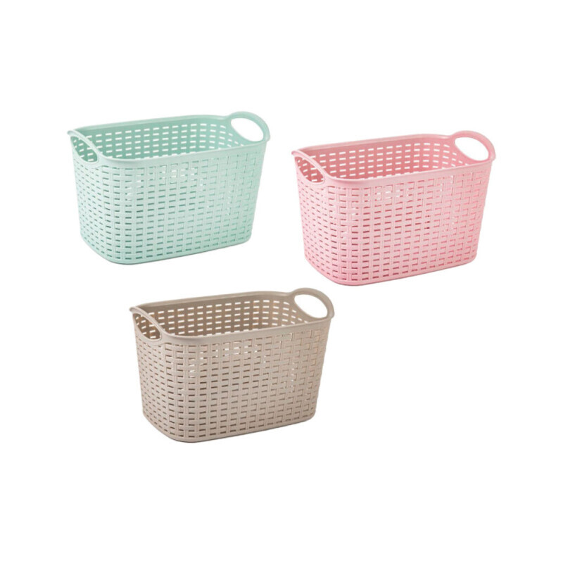 P.Forte Košík plast Rattan s uchem 6,4l VRM (12/bal)