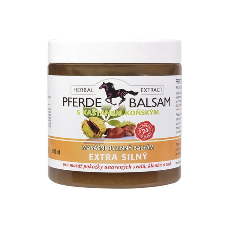 HerbE. Pferde Masážní balzám 500ml Extra silný (6/bal)