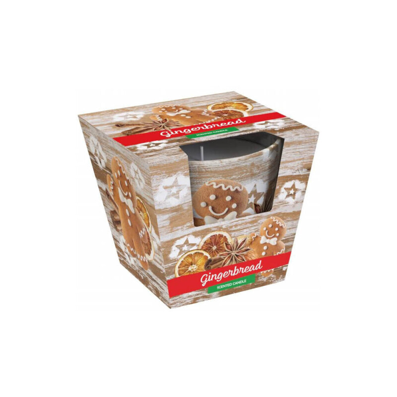 Santo 115g svíčka ve skle Christmas Gingerbread/Apple Orange (6/krt)