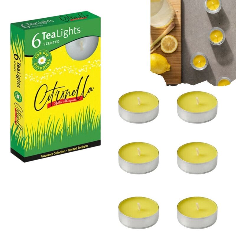 Santo Svíčka čajová 6ks Citronella (15/bal 45/krt)