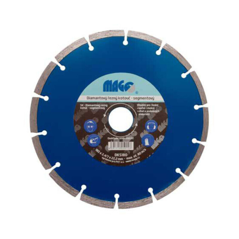 Magg Diamantový kotouč segmentový 180*22,2mm (25/krt)