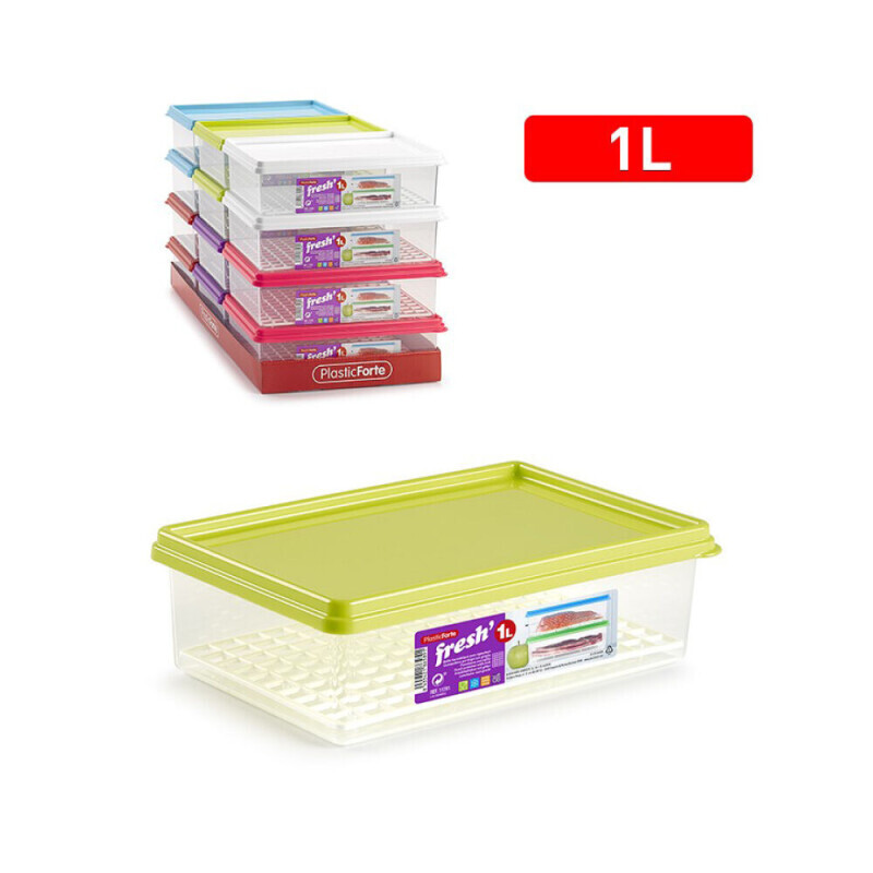 P.Forte Dóza plast Fresh' 1l s mrížkou Color (12/bal)