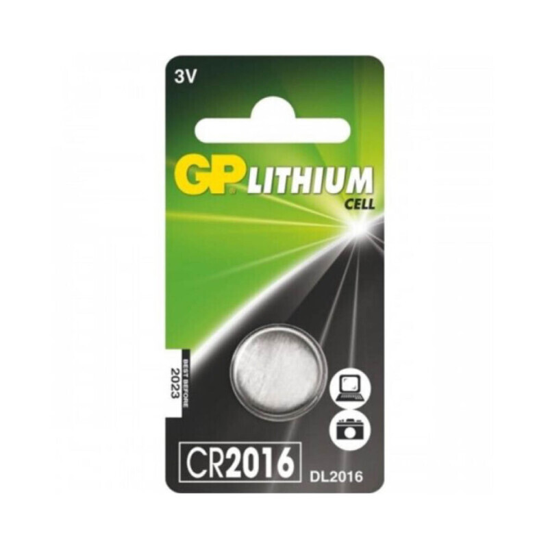 GP baterie knoflíková lithium CR2016 1ks BL (10/bal 100/krt)
