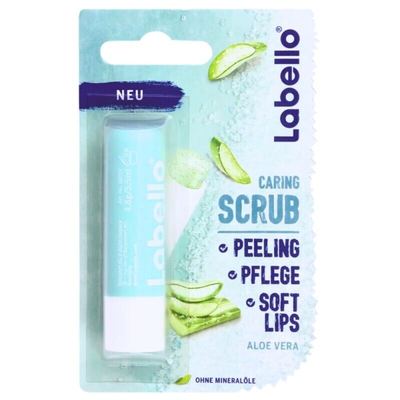 Labello Balzám na rty 4,8g N Aloe Vera Caring Scrub (12/krt)