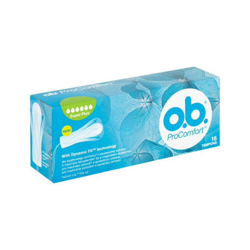O.B. Tampony 16ks PC Super+ (5/bal 120/krt)