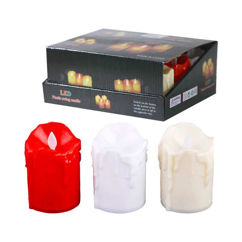 Svíčka na baterie pohyb.pl. 7*5cm (12/bal 480/krt)