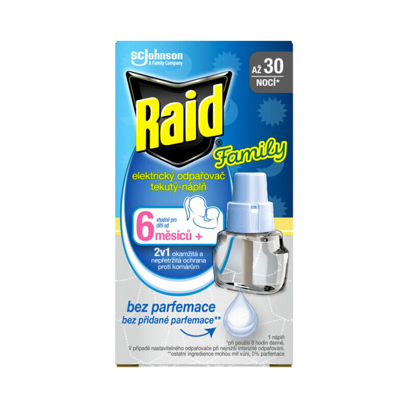 Raid Elek.odpařovač NN tekutá Family 21ml CZ (24/bal)