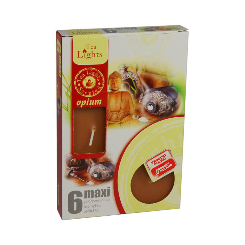 Admit Svíčka čajová Maxi 6ks Opium (8/bal)