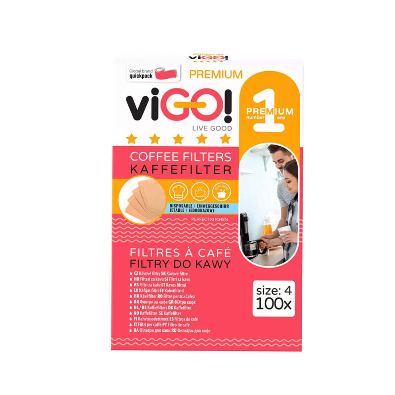 viGO! Filtry kávové 4/100ks Bio (18/krt)