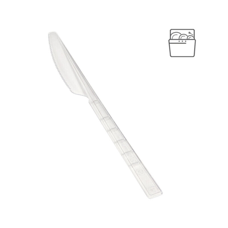 Nůž plast PP 18cm/10ks Transp. (160/krt)