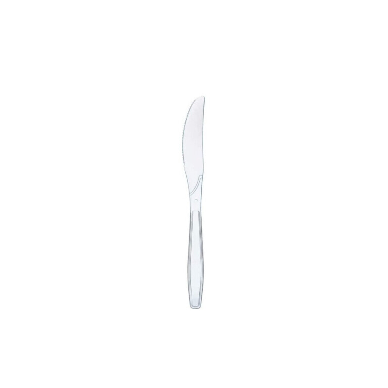 Nůž plast PP 18cm/50ks Transp. (40/krt)