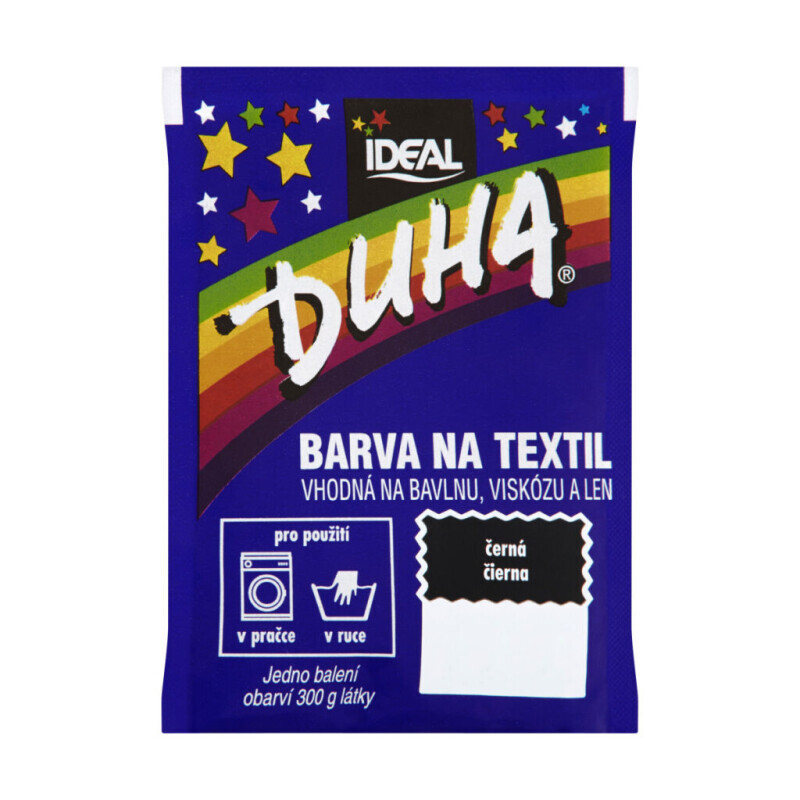 Duha Barva na textil černá č.17 (18/krt)
