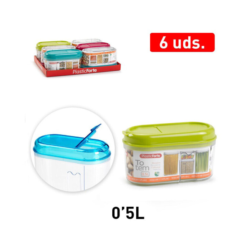 P.Forte Dóza plast Totem 500ml (6/bal)