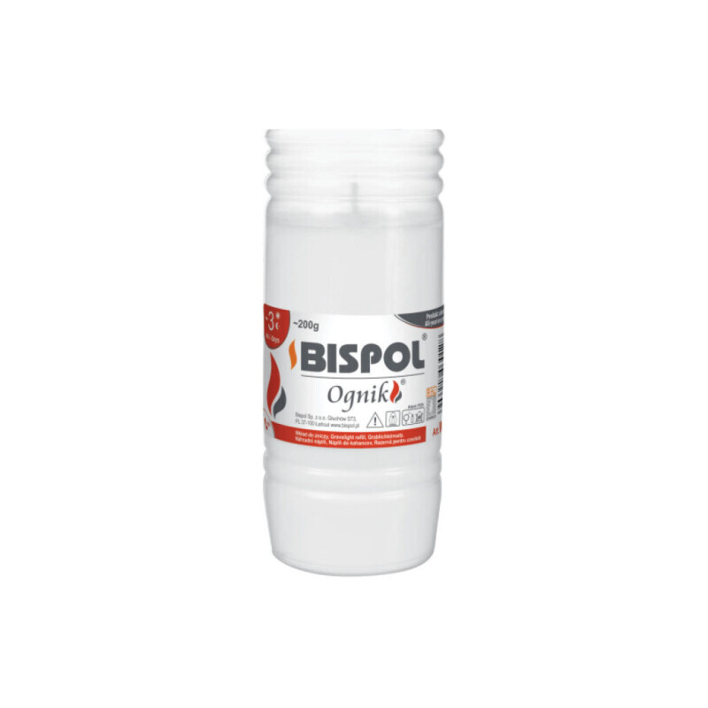 Bispol Svíčka hřbitovní Ognik 3dni/200g (24/krt)