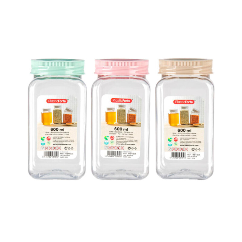P.Forte Dóza plast Classic hran. 600Ml VRM (12/bal)