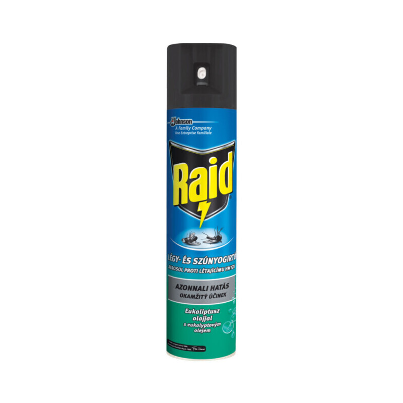 Raid 400ml Spray proti létajícímu hmyzu Eukalyptus CZ (12/bal)