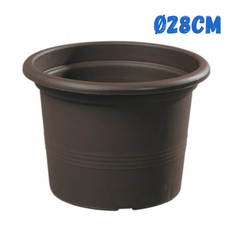 Květináč Campanula Ø28cm hnědá (10/krt)