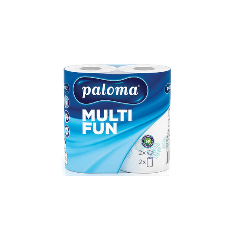 Paloma Kuch.utěrky 2ks 2-vrstvý/22m Multi Fun Flexi Cut (12/bal)
