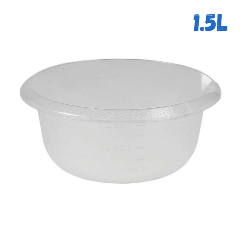 Miska kulatá+výlevkou průhl. 1,5L(10/krt)