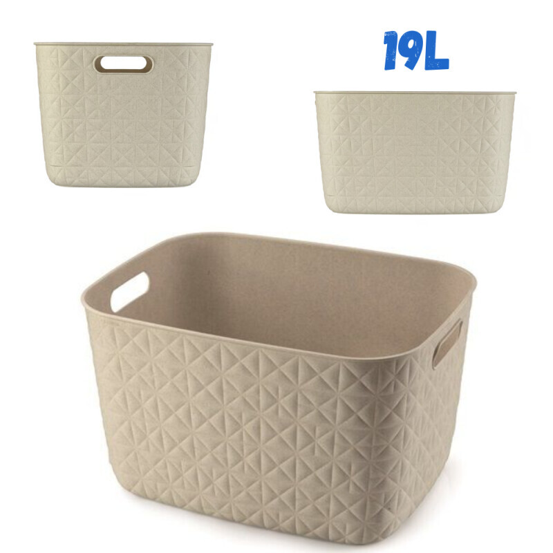 Curver Košík plast 19L Chalk White (5/krt)