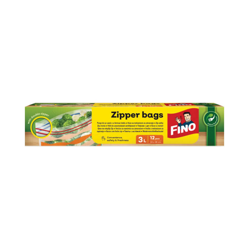Fino Zipper Sáčky 3L 12Ks (28/krt)