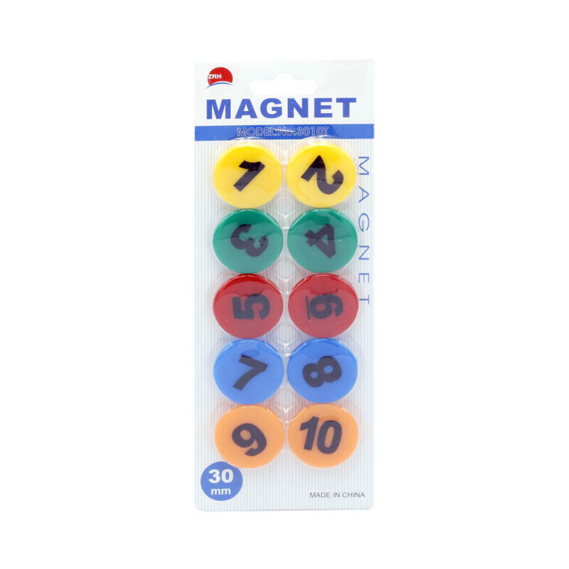 Magnety čísla 10ks (10/bal 400/krt)