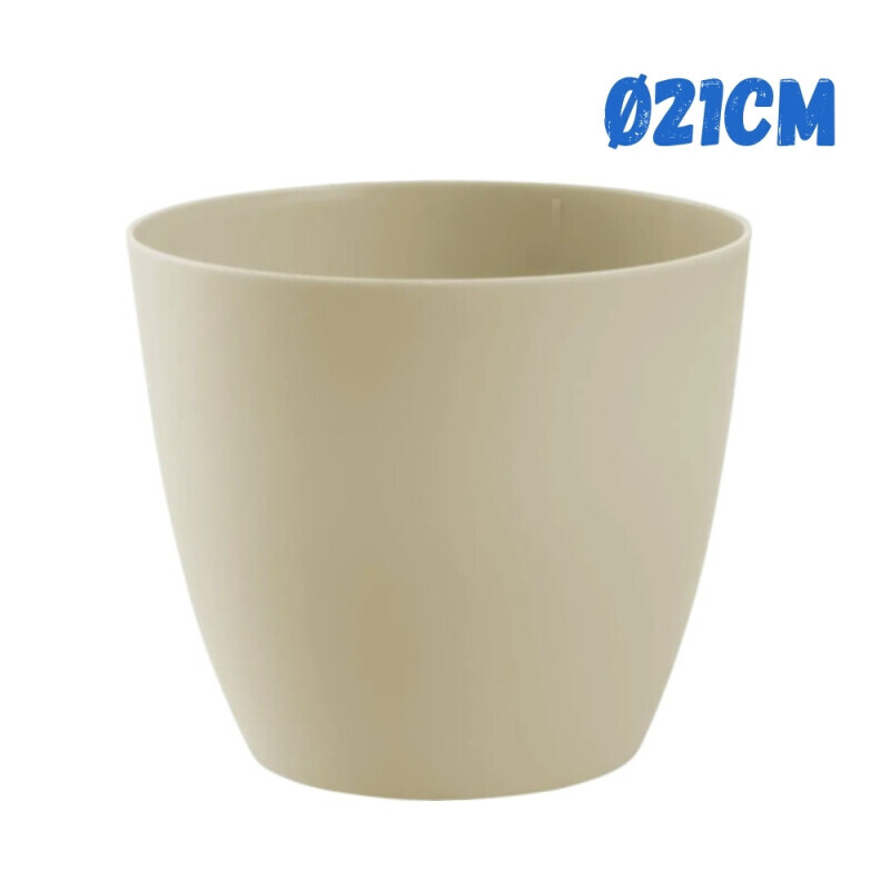Květináč Ella mat Ø21cm popelavě šedá (7/krt)