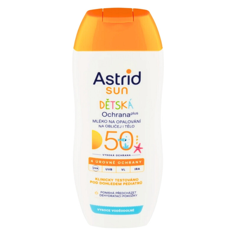 Astrid Sun Dětské 200ml Mléko Na Opalování OF50