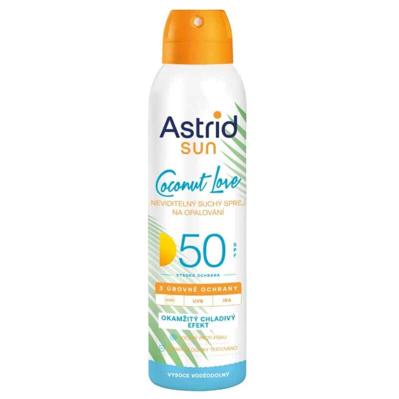 Astrid Sun 150ml Neviditelný Sprej Na Opalování OF50