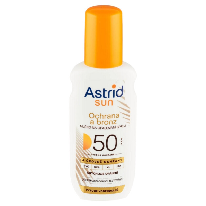 Astrid Sun 150ml Mléko Na Opalování Bronz Sprej OF50