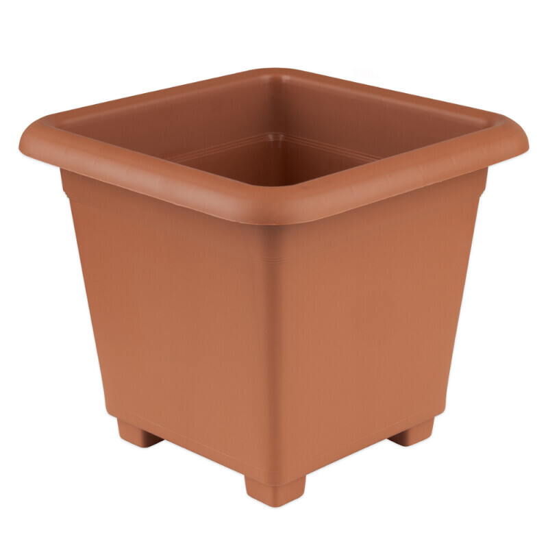 Květináč hranatý Quattro 20*20cm terakota (10/bal)