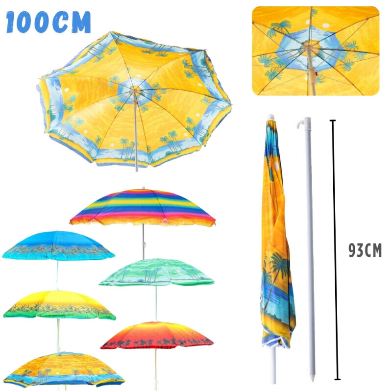 Slunečník plážový 100cm (30/krt)