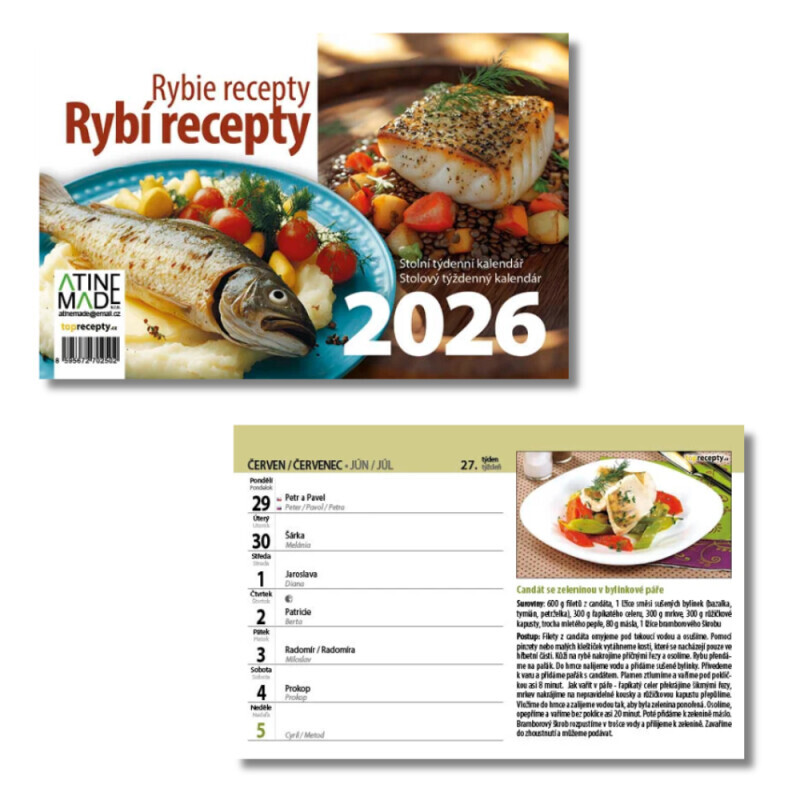 Atinemade Kalendář Rybí recepty (10/krt)