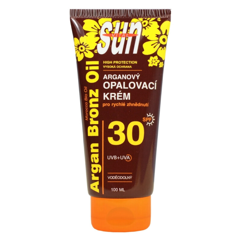 Vivaco Sun 100ml Arganový opalovací krém OF30(30/krt)