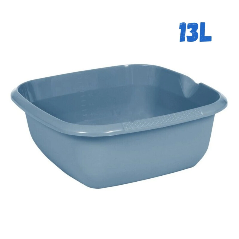 Miska kulatá+výlevkou modrá 13L(10/krt)
