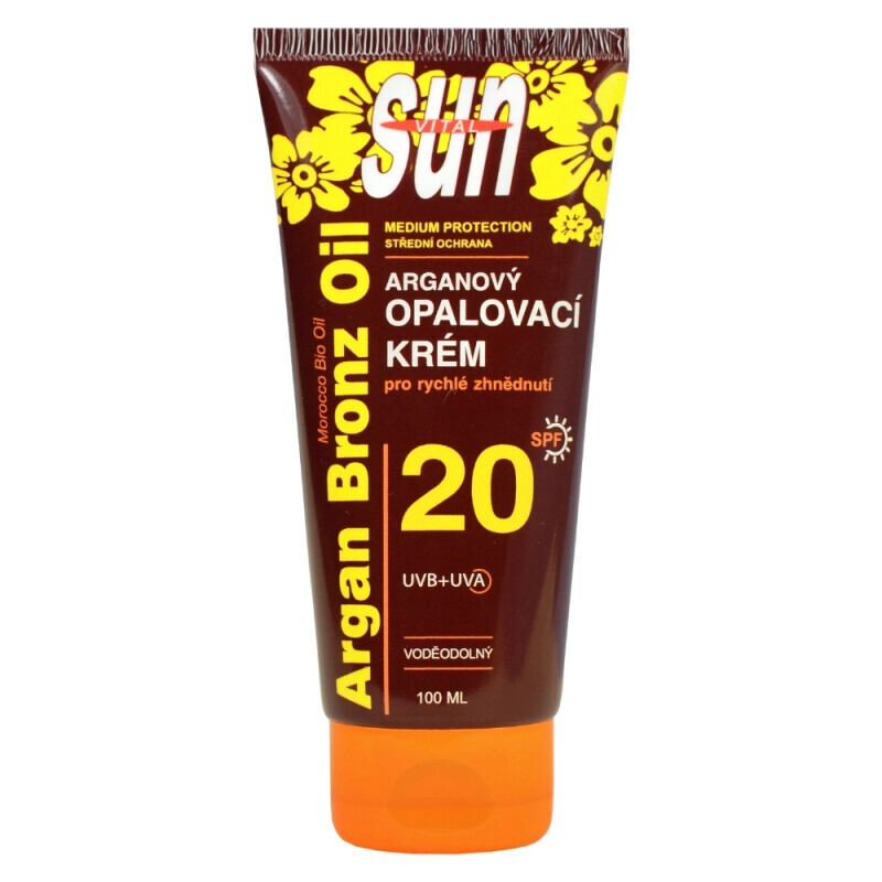 Vivaco Sun 100ml Arganový opalovací krém OF20 (30/krt)