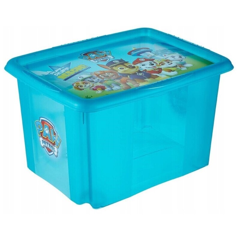 Úložný box modrá-průhl. 30L(5/krt)