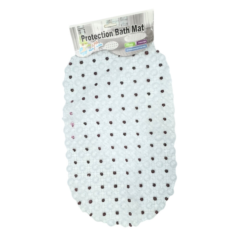 Protiskluz. podložka do koupelny ovál 35*65cm Trans. (100/krt)