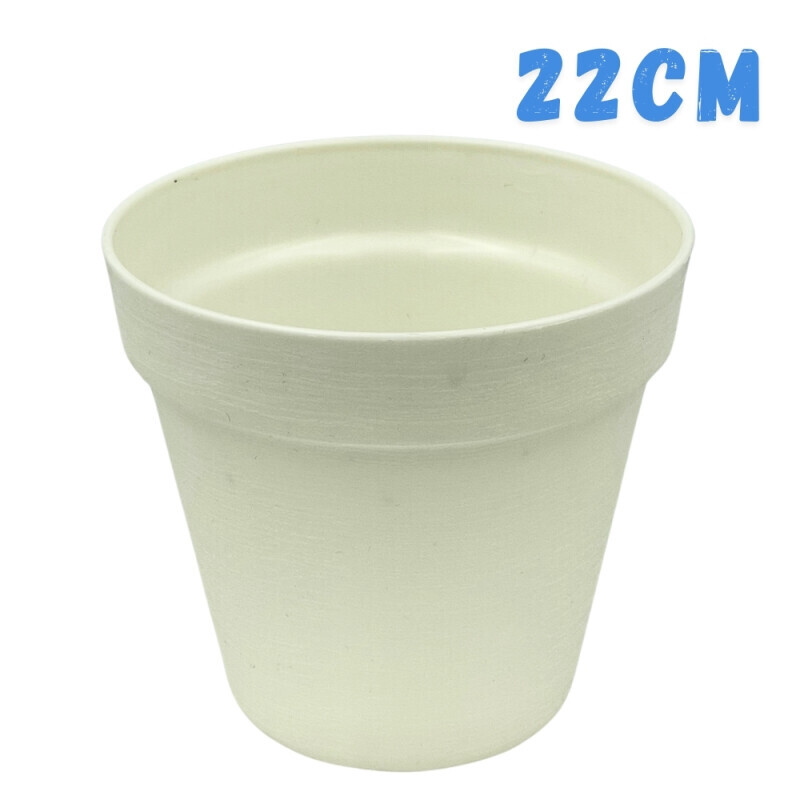 Květináč Loft Ø22 White(20/bal)