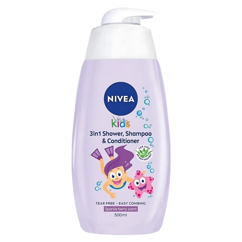 Nivea Baby 500ml SG s pumpičkou GIRL (12/krt)